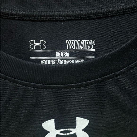 Under Armour Black Tee with White Logo - Picture 2 of 3